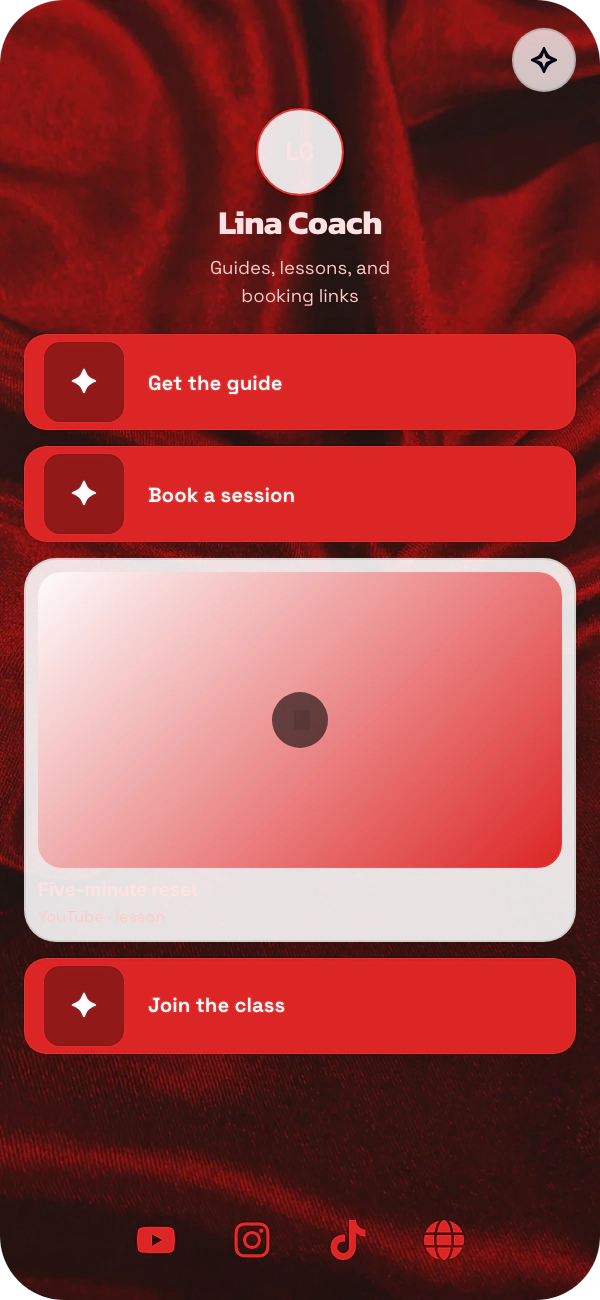Crimson Satin template preview