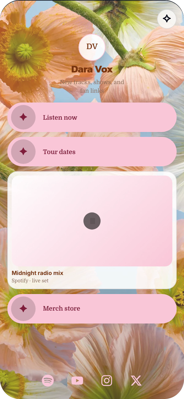 Meadow Poppy template preview