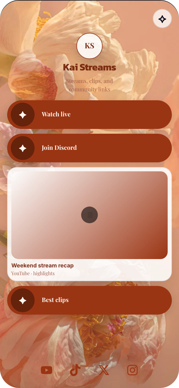 Petal Sorbet template preview