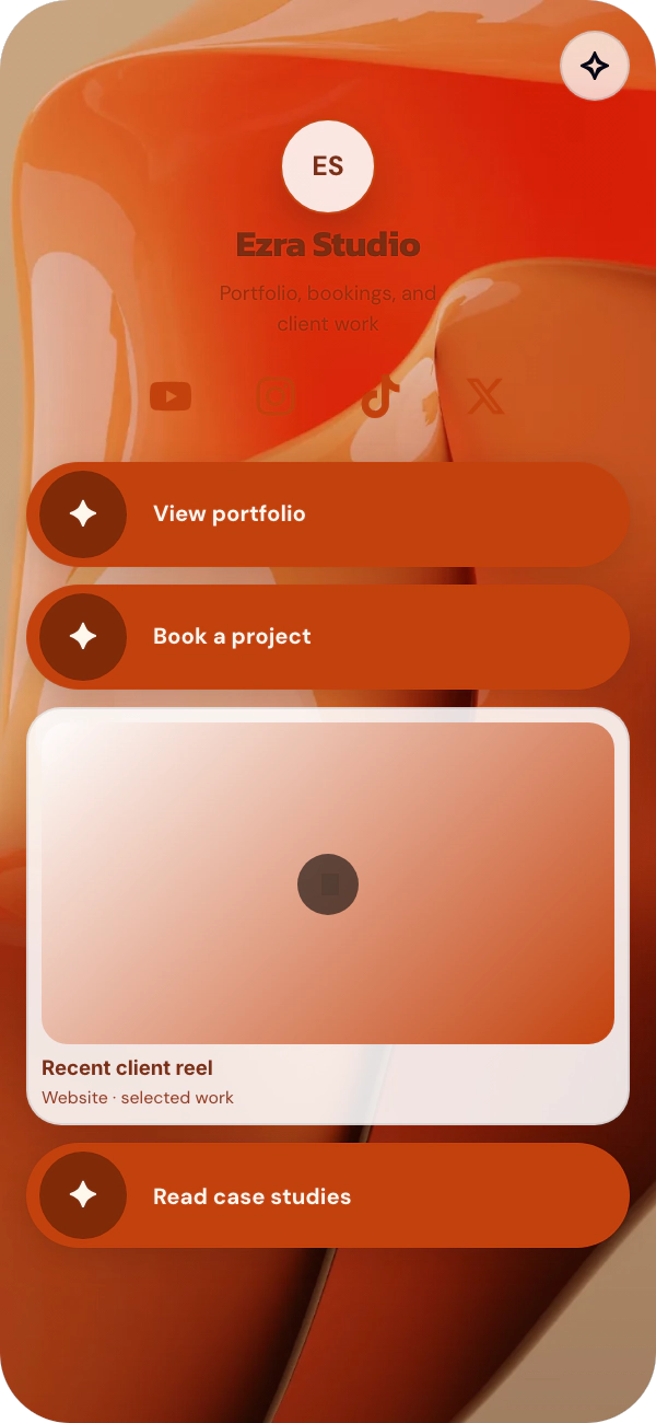 Tangerine Fold template preview